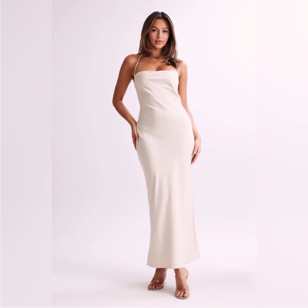 NWT Meshki Sydney Maxi Dress Cream
